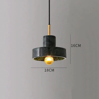 Natural Stone Marble Pendant Light | Postmodern Design Fixture