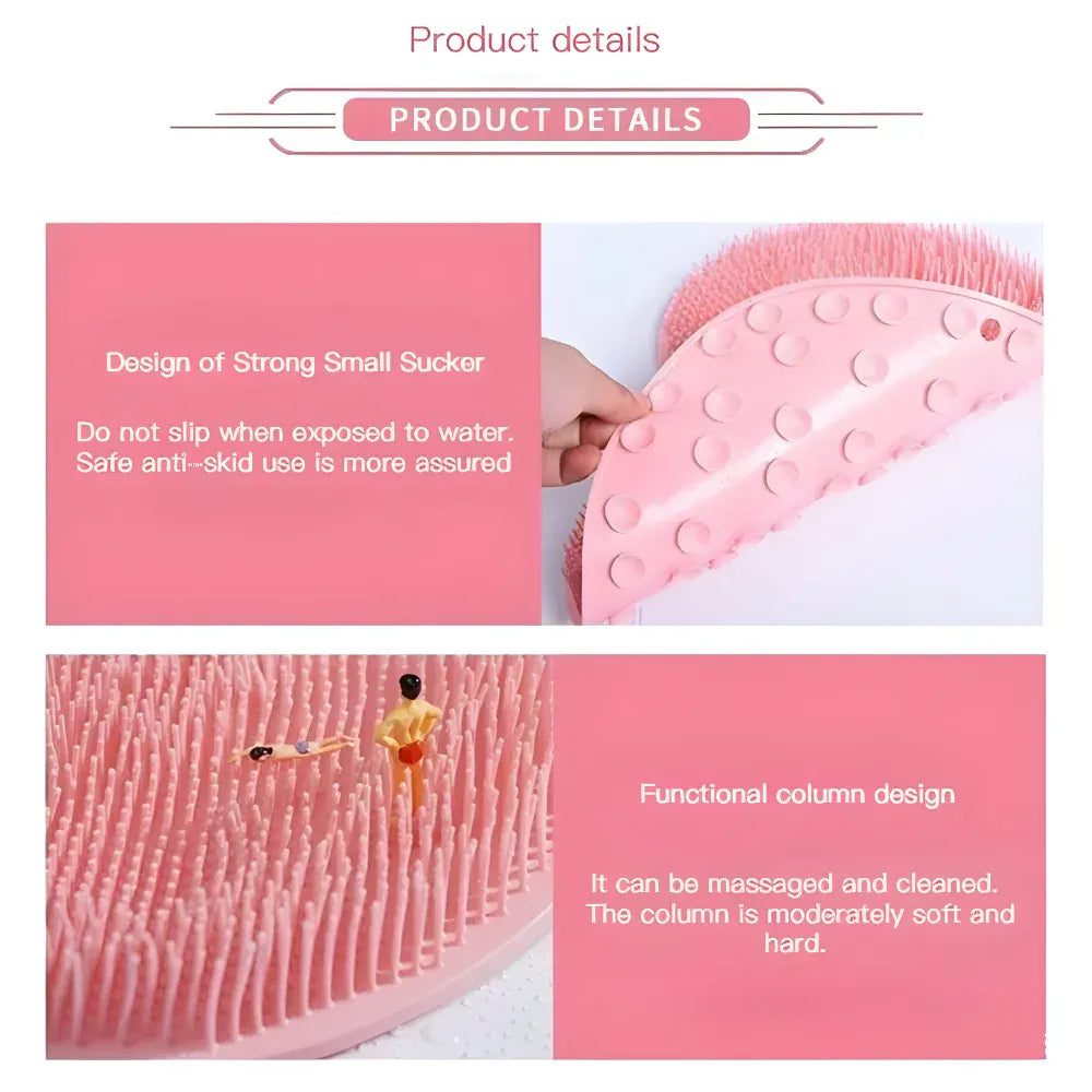 Non-Slip Exfoliating Foot & Body Scrubber Shower Mat