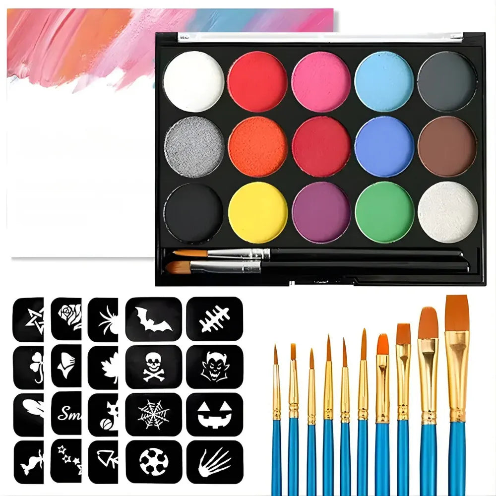 Non-Toxic Kids Body Paint Kit for Parties & Festivals