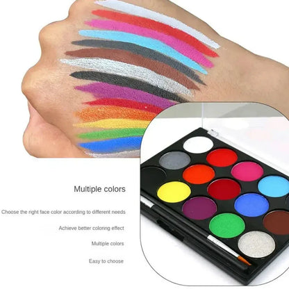 Non-Toxic Kids Body Paint Kit for Parties & Festivals