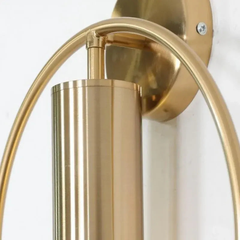 Nordic Gold Halo Wall Sconce | Minimalist Design Lighting