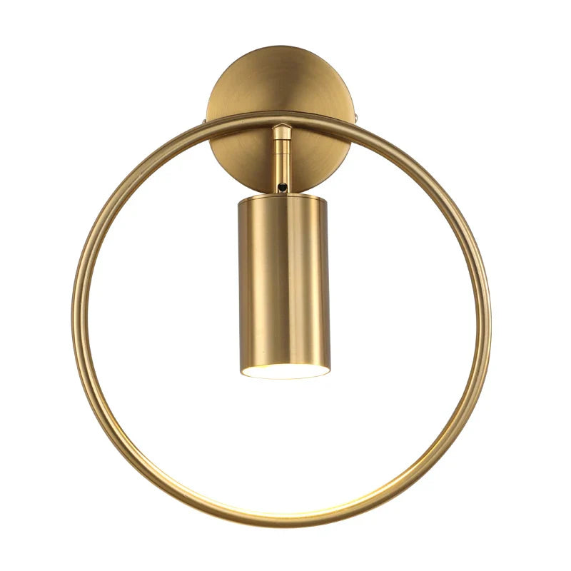Nordic Gold Halo Wall Sconce | Minimalist Design Lighting