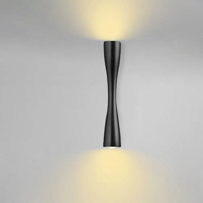 Nordic Gold Wall Sconce with Up & Down Waterproof LED Lighting