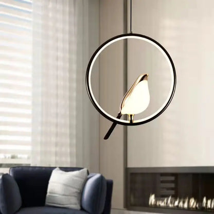 Nordic LED Bird Design Pendant Light – Magpie Ceiling Lamp