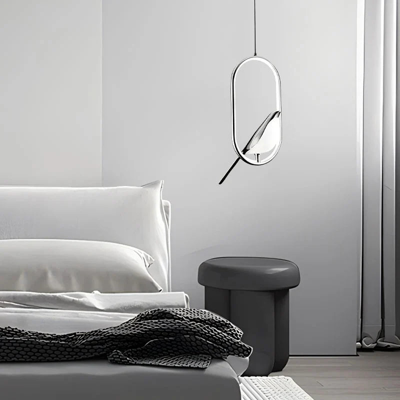Nordic LED Bird Design Pendant Light – Magpie Ceiling Lamp