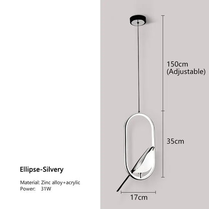 Nordic LED Bird Design Pendant Light – Magpie Ceiling Lamp