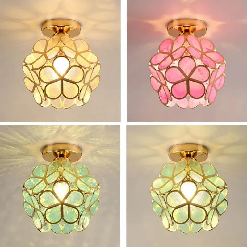 Nordic Petal Ceiling Light | Elegant Hallway & Bedroom Fixture