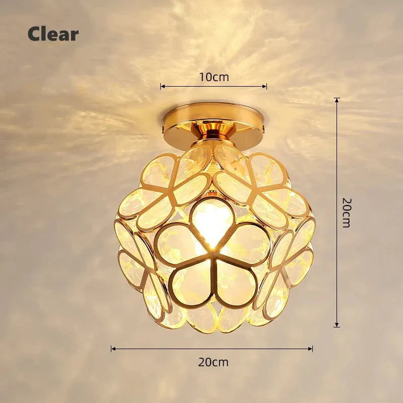 Nordic Petal Ceiling Light | Elegant Hallway & Bedroom Fixture