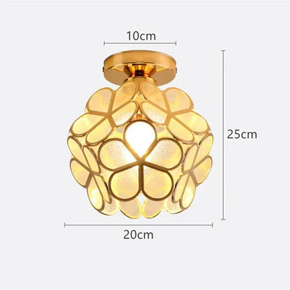 Nordic Petal Ceiling Light | Elegant Hallway & Bedroom Fixture