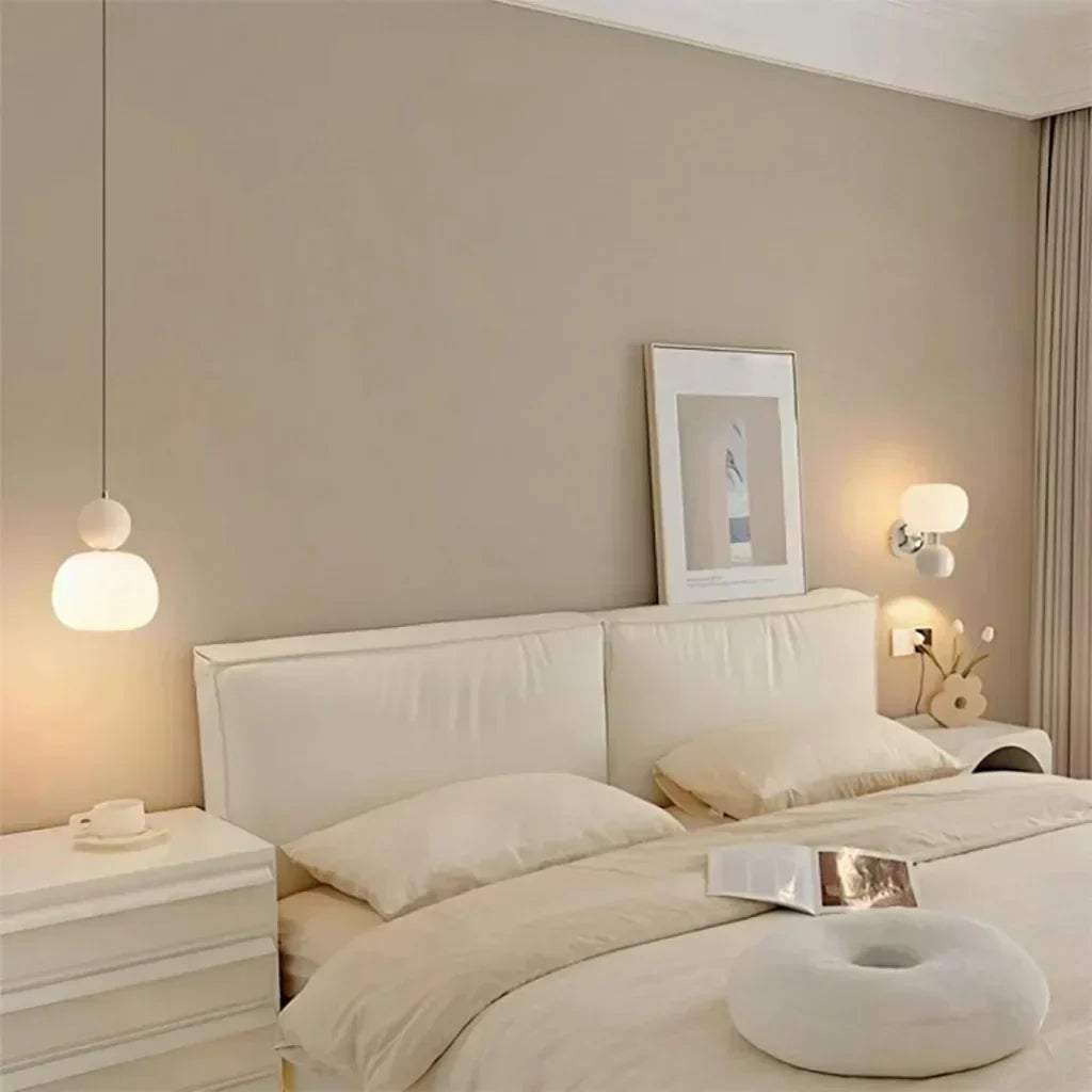 Nordic Pumpkin-Shaped LED Pendant Light | Modern Ceiling Lamp