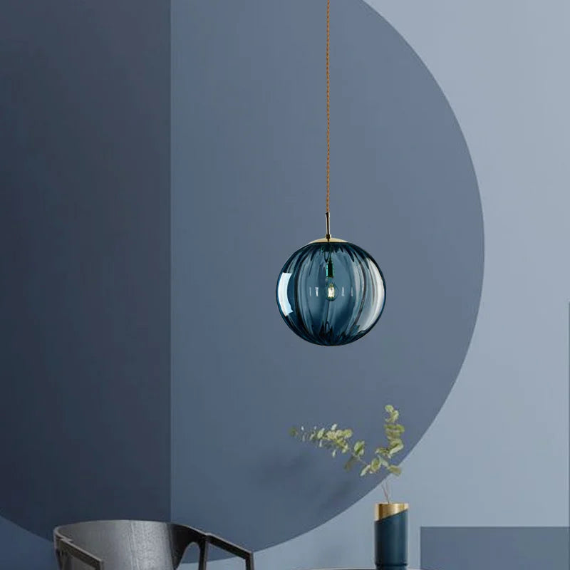Nordic Style Glass Ball Pendant Light for Modern Interiors