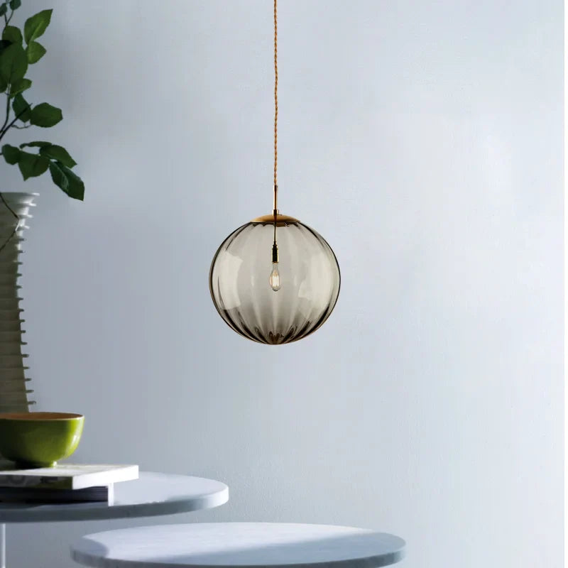 Nordic Style Glass Ball Pendant Light for Modern Interiors