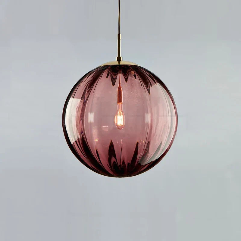 Nordic Style Glass Ball Pendant Light for Modern Interiors