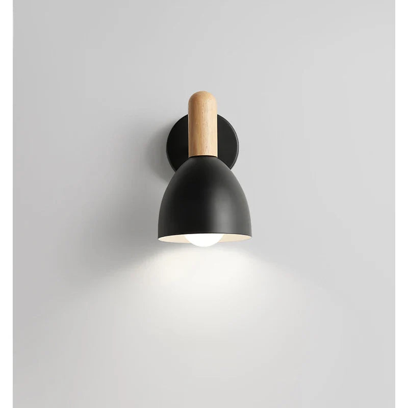 Nordic Wood Wall Sconce | Adjustable Bedside Reading Light