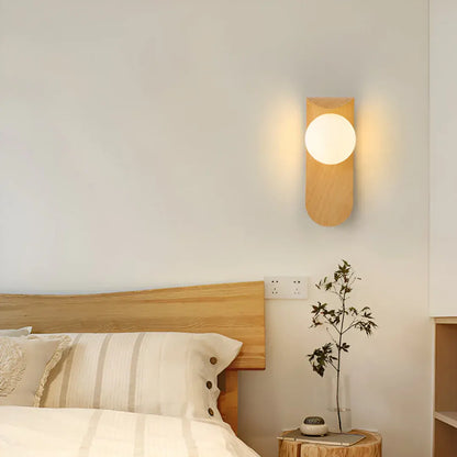 Nordic Wooden LED Wall Sconce | Minimalist Scandinavian Design