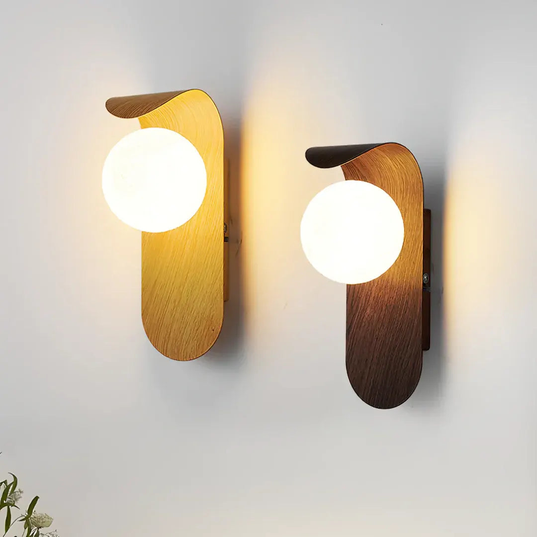 Nordic Wooden LED Wall Sconce | Minimalist Scandinavian Design