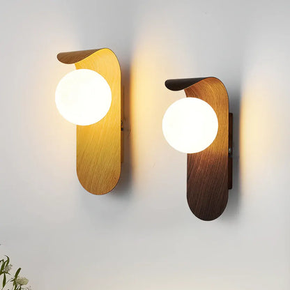 Nordic Wooden LED Wall Sconce | Minimalist Scandinavian Design