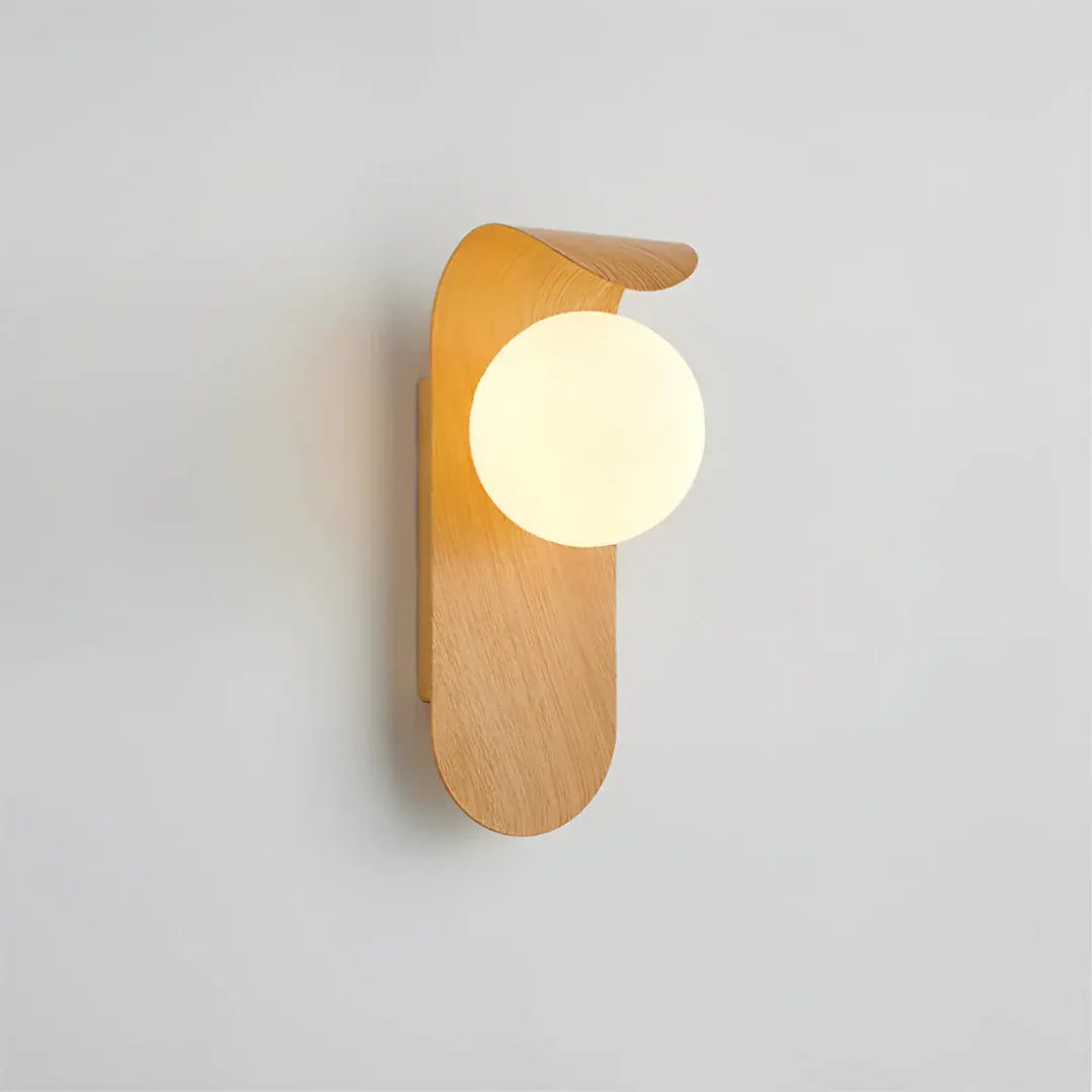 Nordic Wooden LED Wall Sconce | Minimalist Scandinavian Design