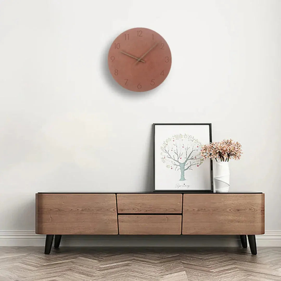 Nork Minimalist Wood Wall Clock | Contemporary Timepiece Design