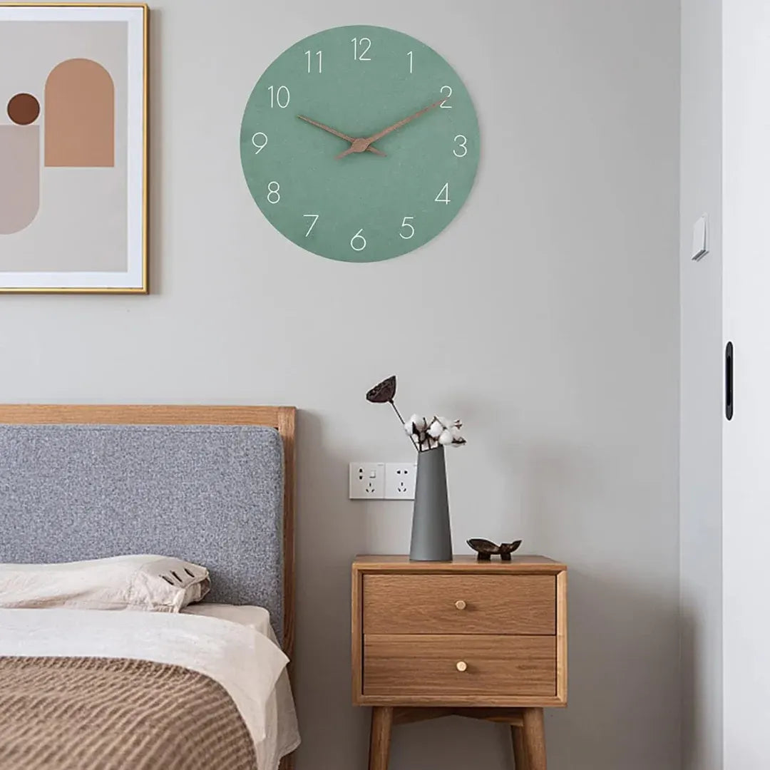 Nork Minimalist Wood Wall Clock | Contemporary Timepiece Design