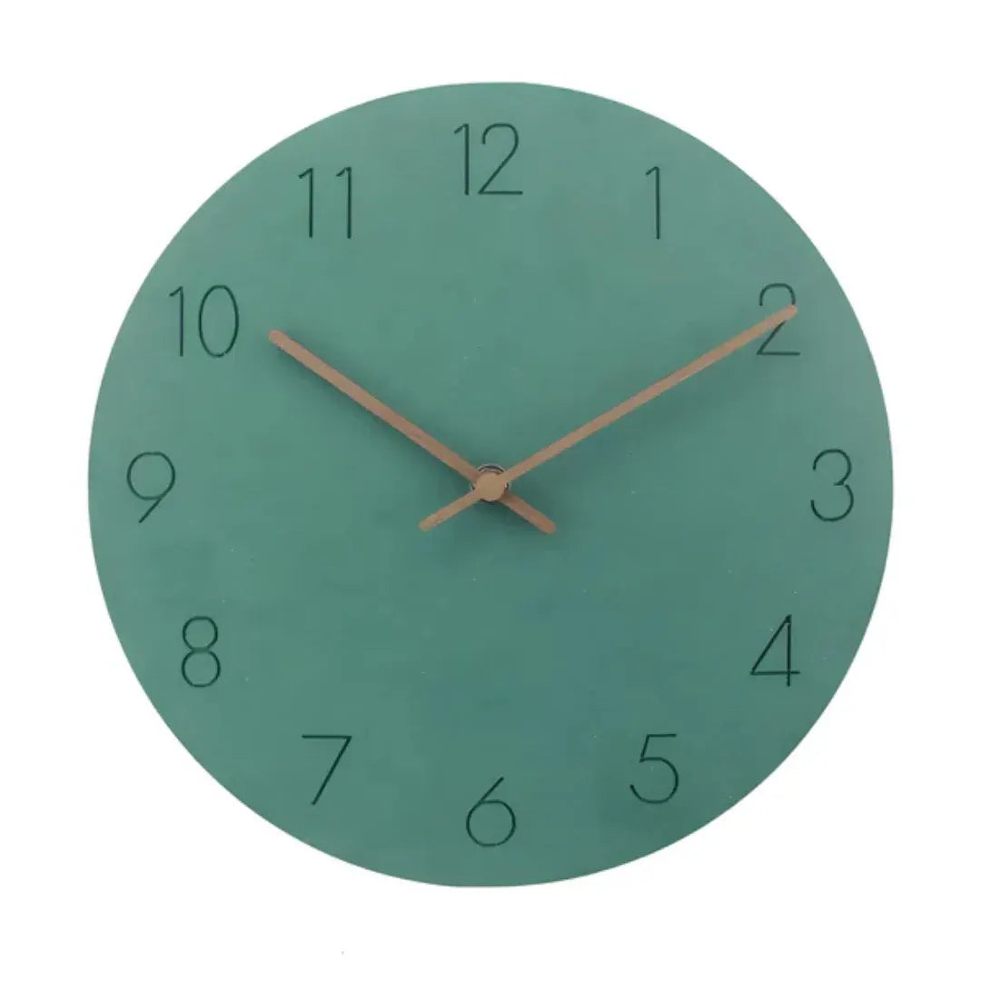 Nork Minimalist Wood Wall Clock | Contemporary Timepiece Design