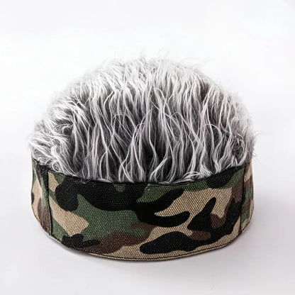 Novelty Men's Hair Cap Costume Wig Hat