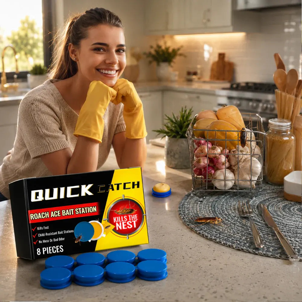 Odorless Indoor Roach Bait Pods - Pest Control Trap Station
