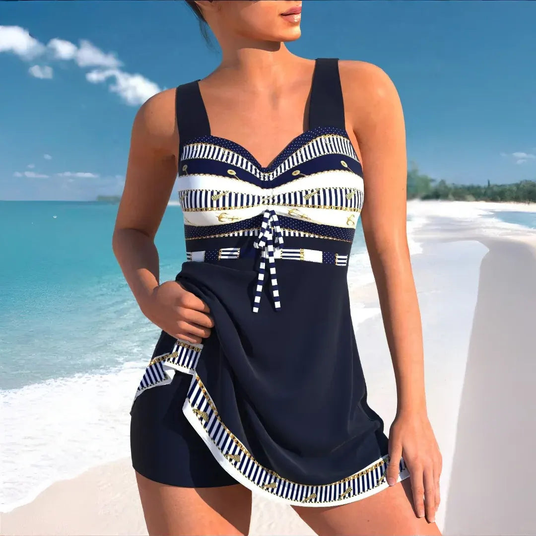 One-Piece Swim Dress for Women, Beach Swimsuit