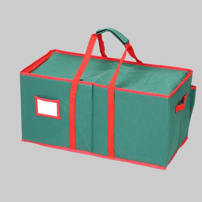 Ornament Storage Box Organizer with 3 Trays, 600D Oxford Fabric