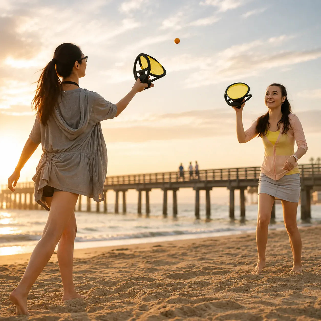 Outdoor Ball Toss and Catch Toy Set for Family Fun