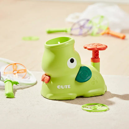 Outdoor Flying Disc Launcher Toy for Active Family Fun