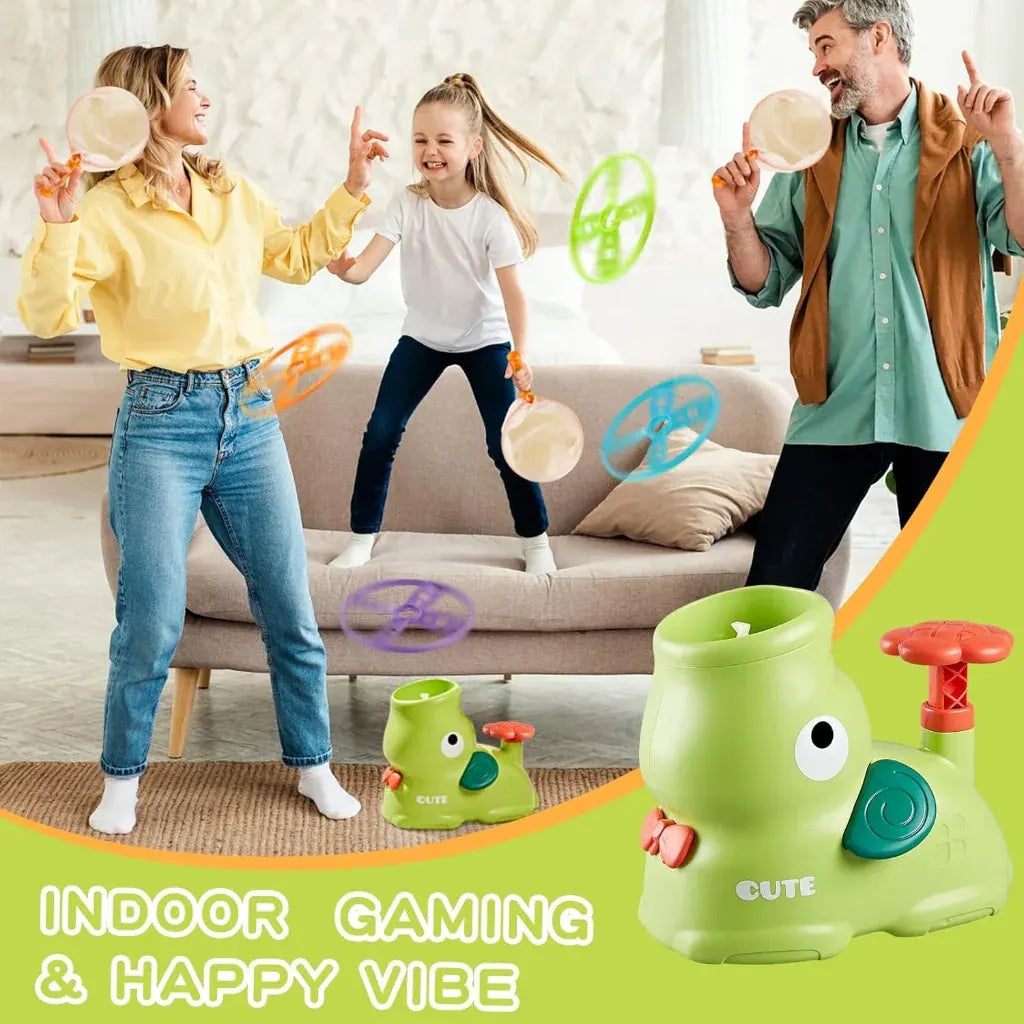 Outdoor Flying Disc Launcher Toy for Active Family Fun