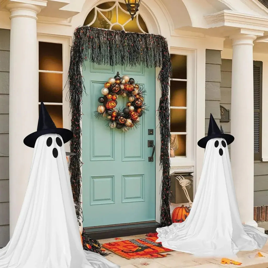 Outdoor Halloween Display with LED Lights and Sound Effects