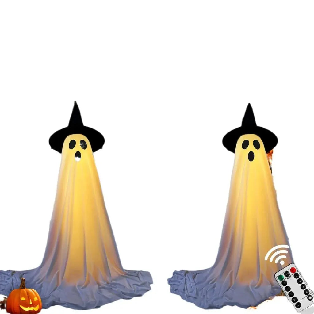Outdoor Halloween Display with LED Lights and Sound Effects