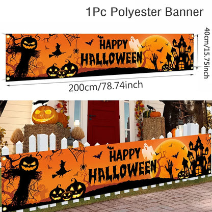 Outdoor Halloween Yard Sign Banner for Seasonal Home Decor