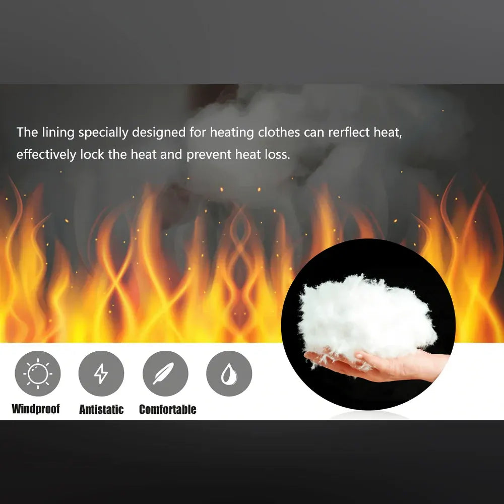Outdoor Heated Winter Jacket Warming Layer Gear
