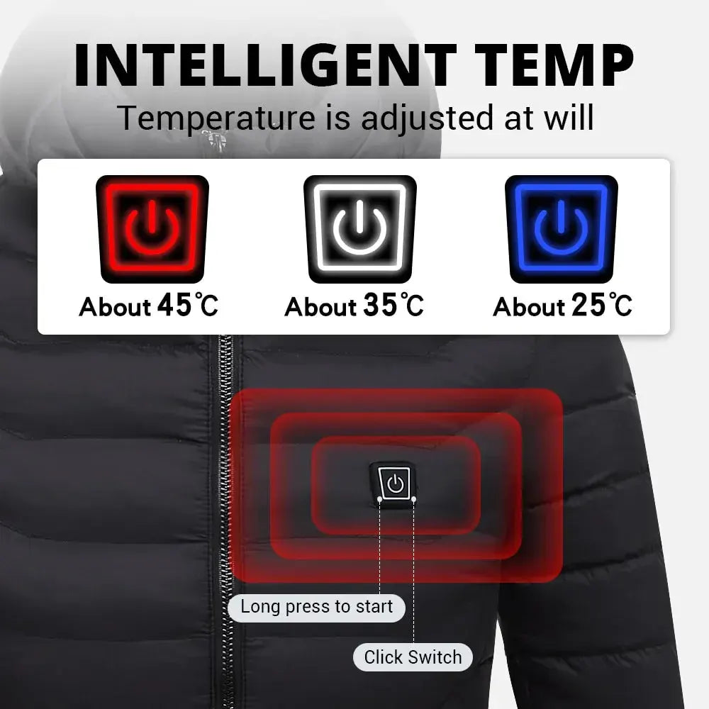 Outdoor Heated Winter Jacket Warming Layer Gear