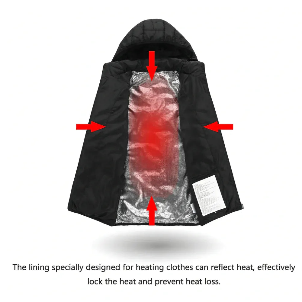 Outdoor Heated Winter Jacket Warming Layer Gear