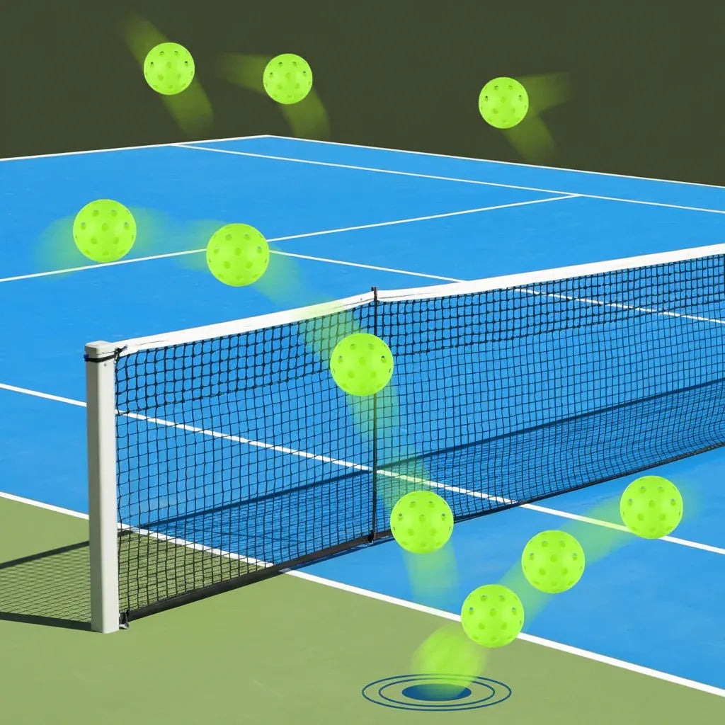 Outdoor Lightweight 40-Hole Training Pickleball Set