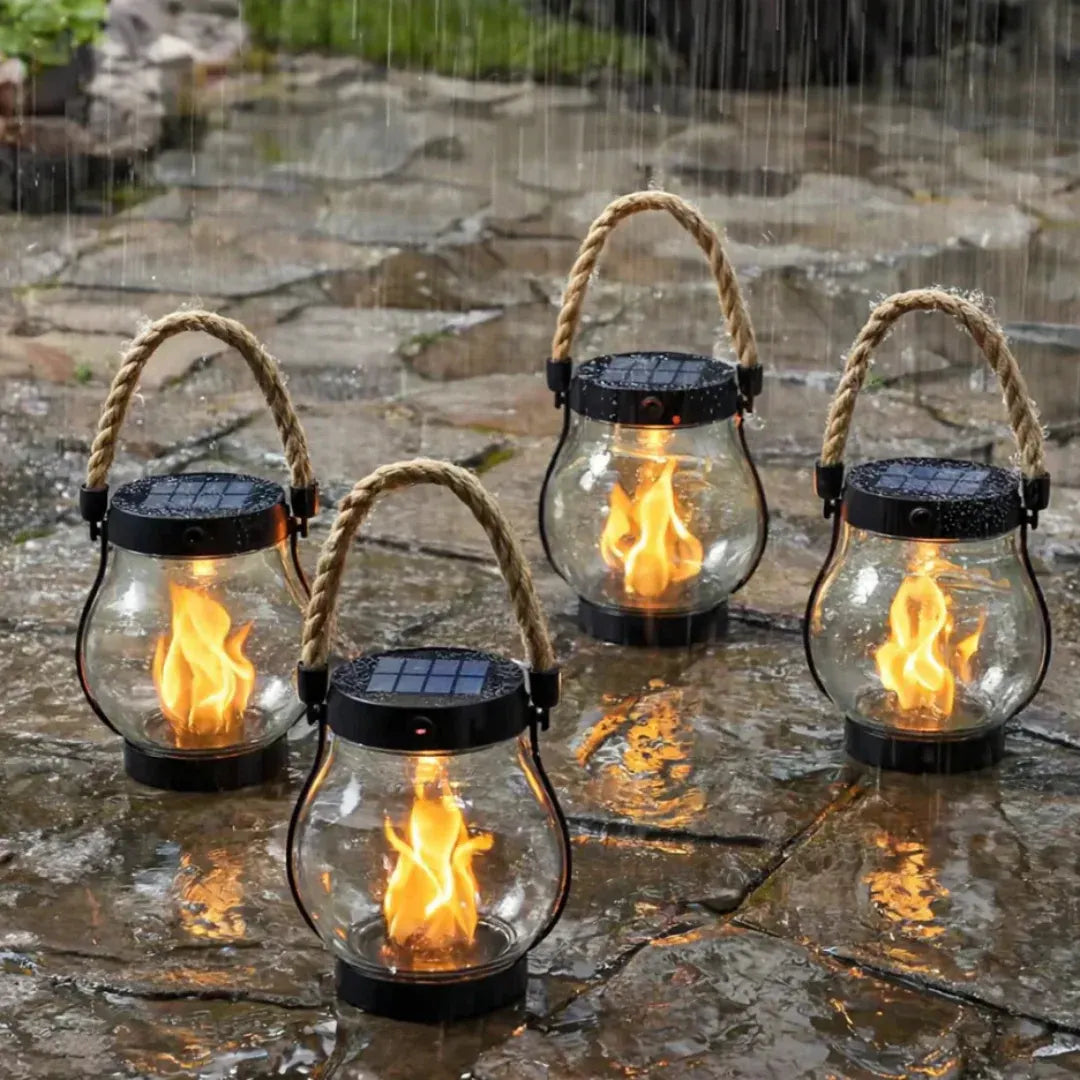 Outdoor Solar Hanging Pathway Lantern Light