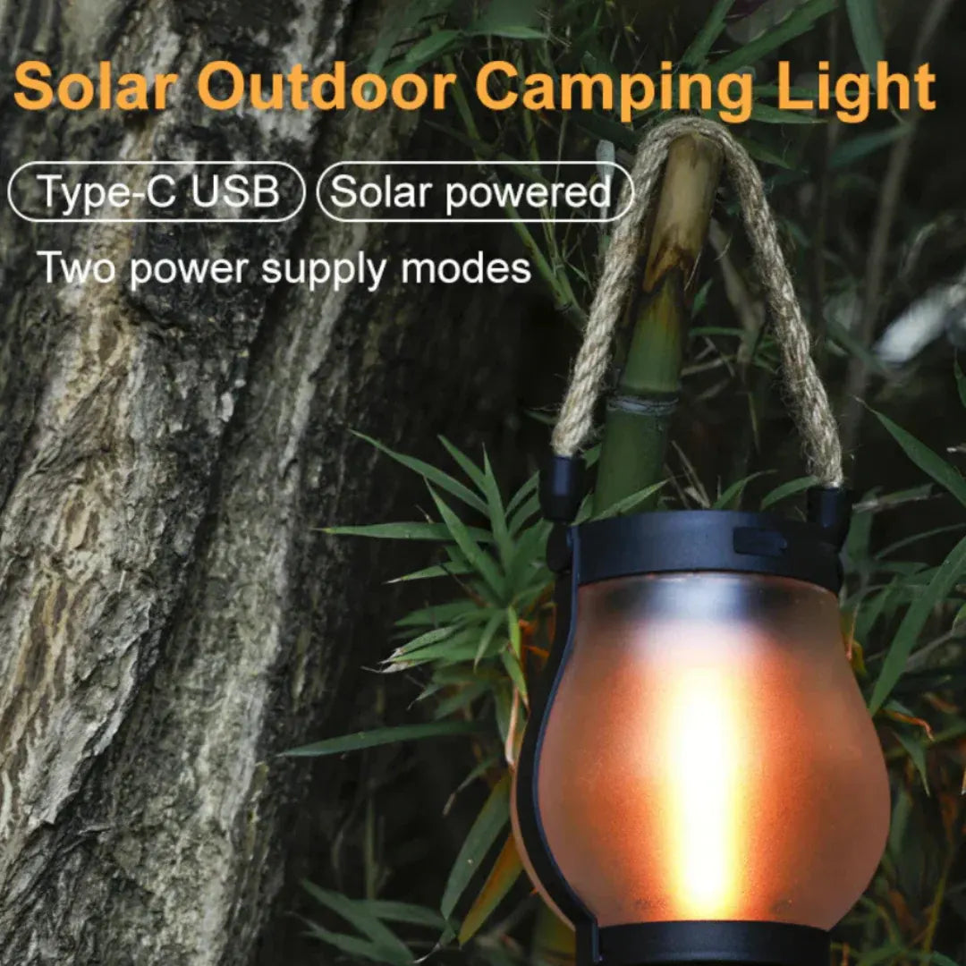 Outdoor Solar Hanging Pathway Lantern Light