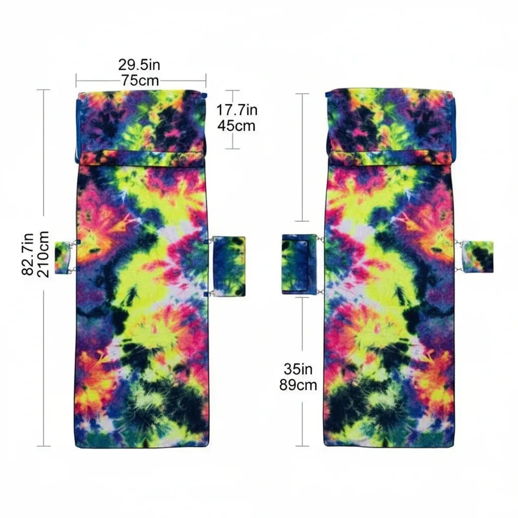 Oversized Quick-Dry Microfiber Beach Towel & Mat