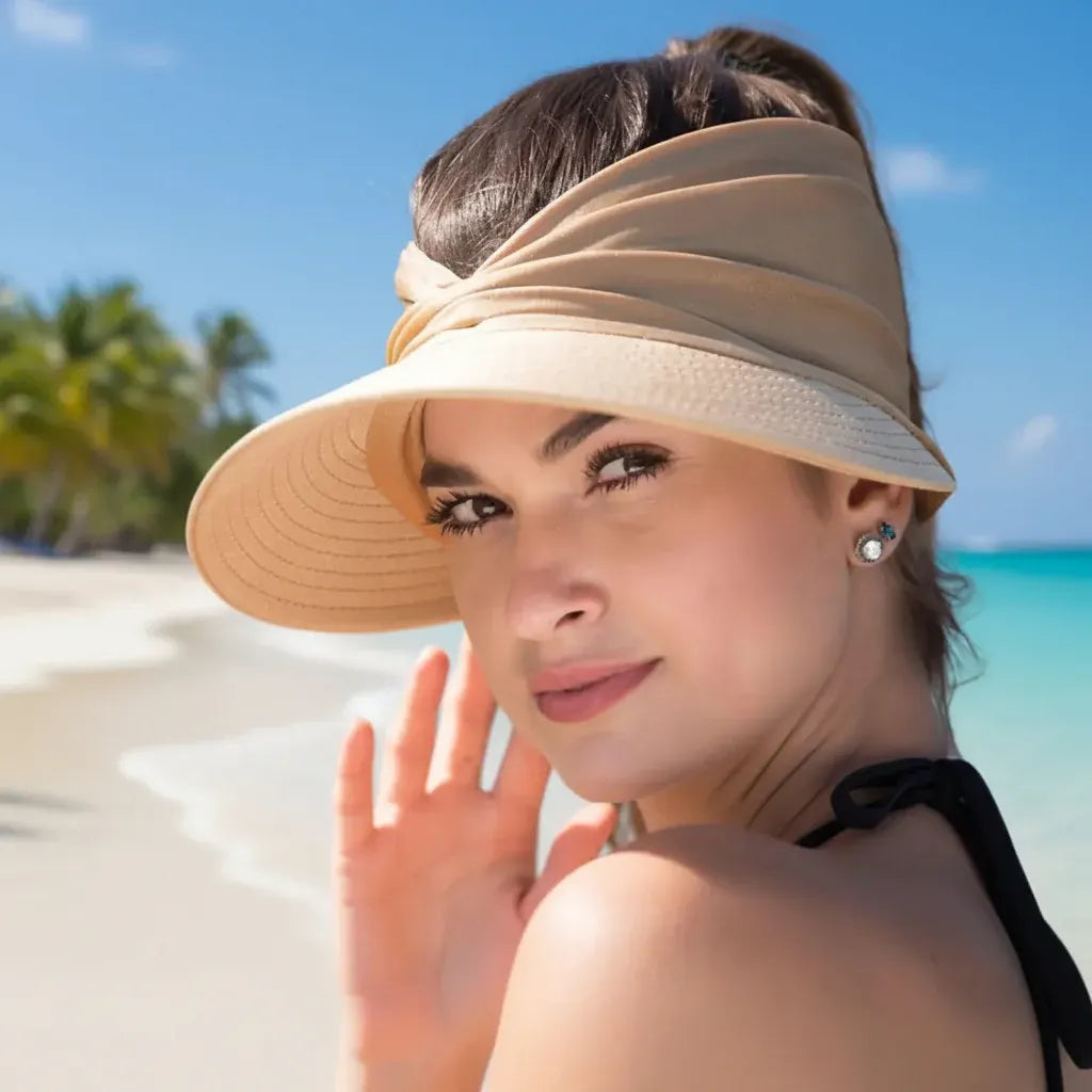 Packable Wide-Brim Beach Sun Hat for Women | UV Protection
