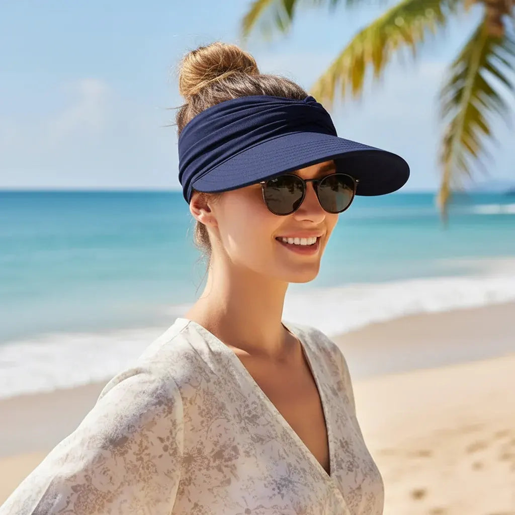 Packable Wide-Brim Beach Sun Hat for Women | UV Protection