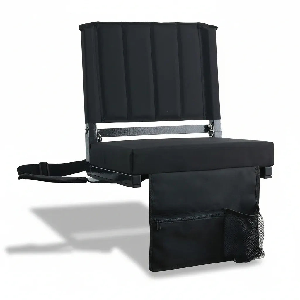Padded Folding Bleacher Chair with Backrest for Stadium Seating
