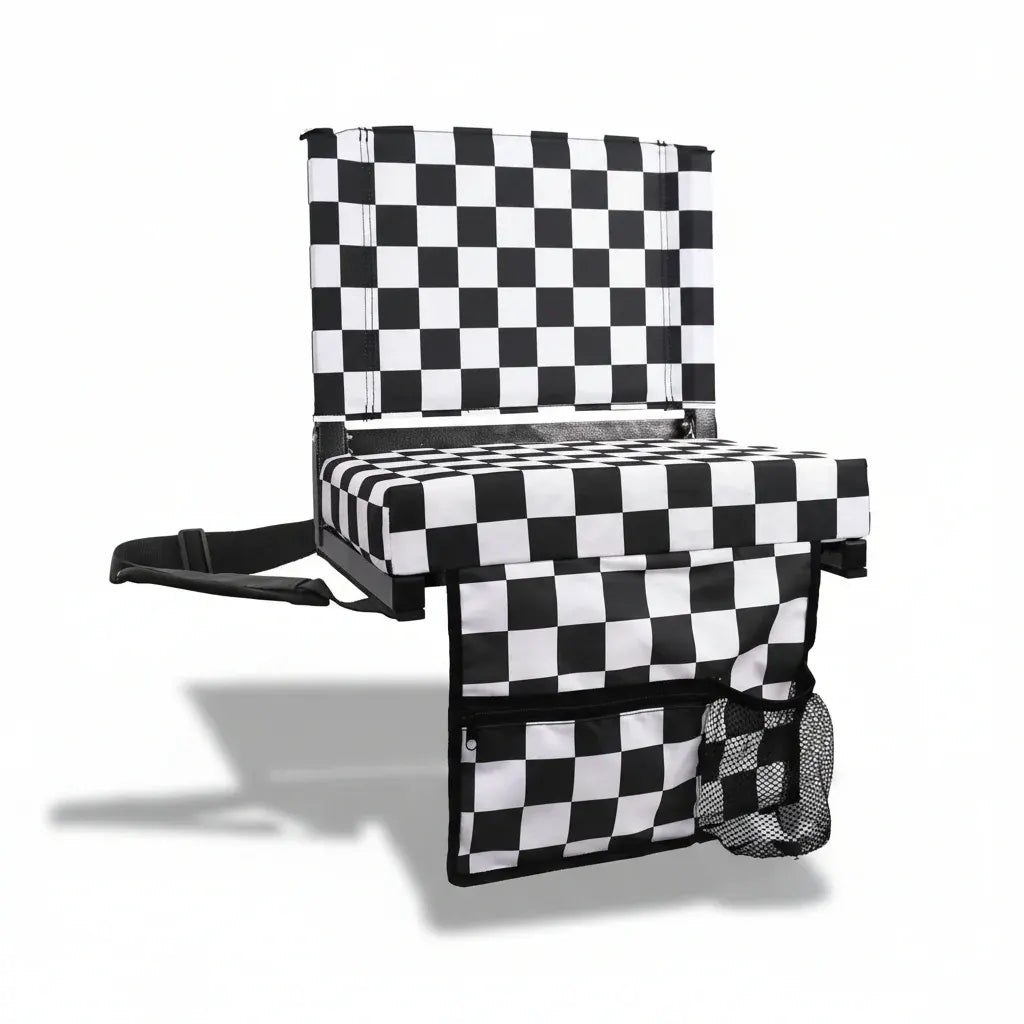 Padded Folding Bleacher Chair with Backrest for Stadium Seating