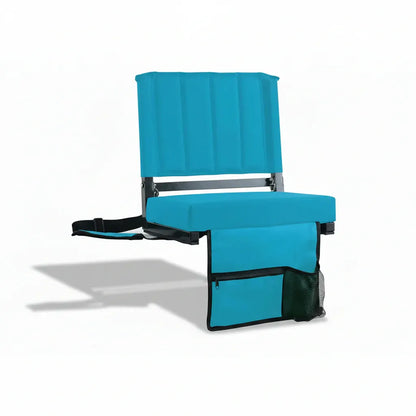 Padded Folding Bleacher Chair with Backrest for Stadium Seating