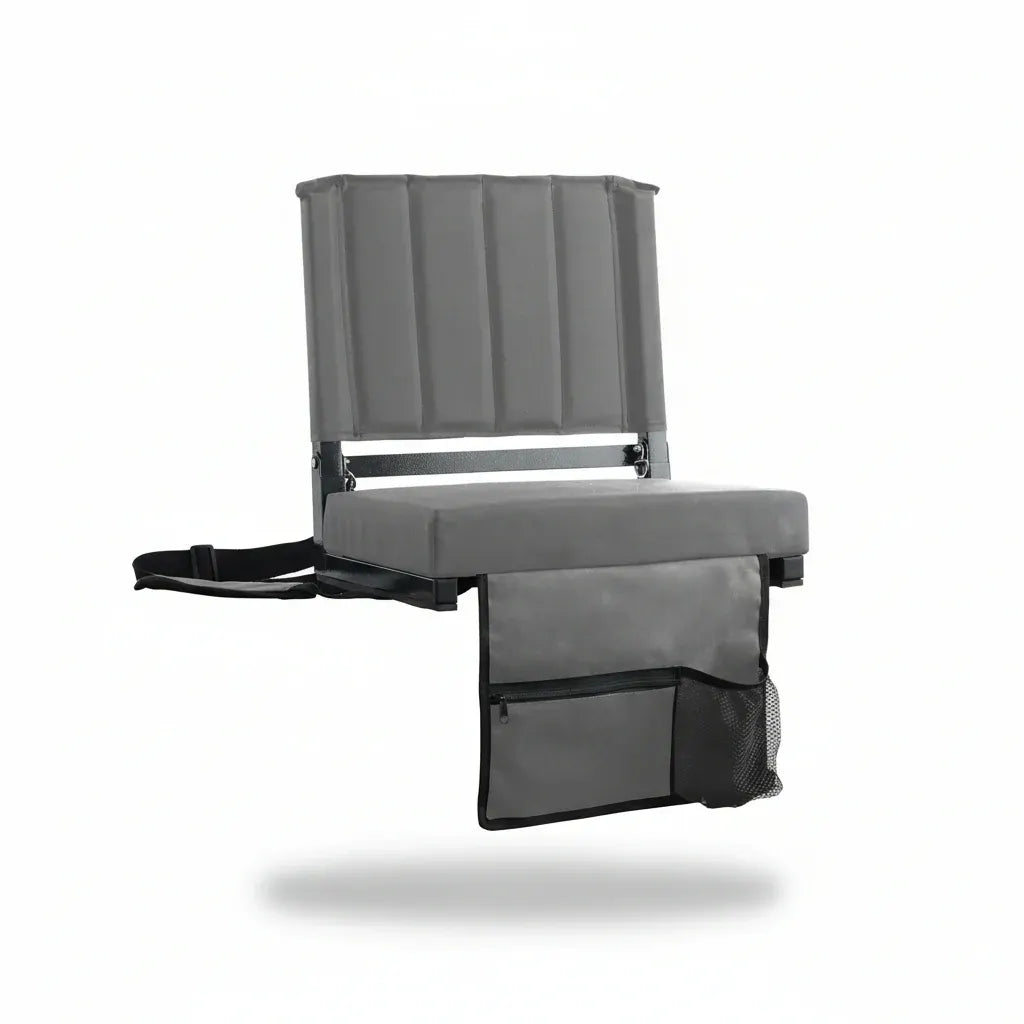Padded Folding Bleacher Chair with Backrest for Stadium Seating