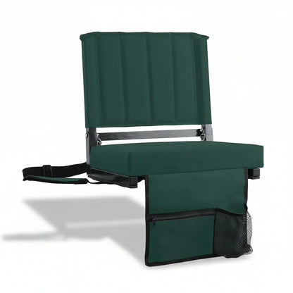 Padded Folding Bleacher Chair with Backrest for Stadium Seating