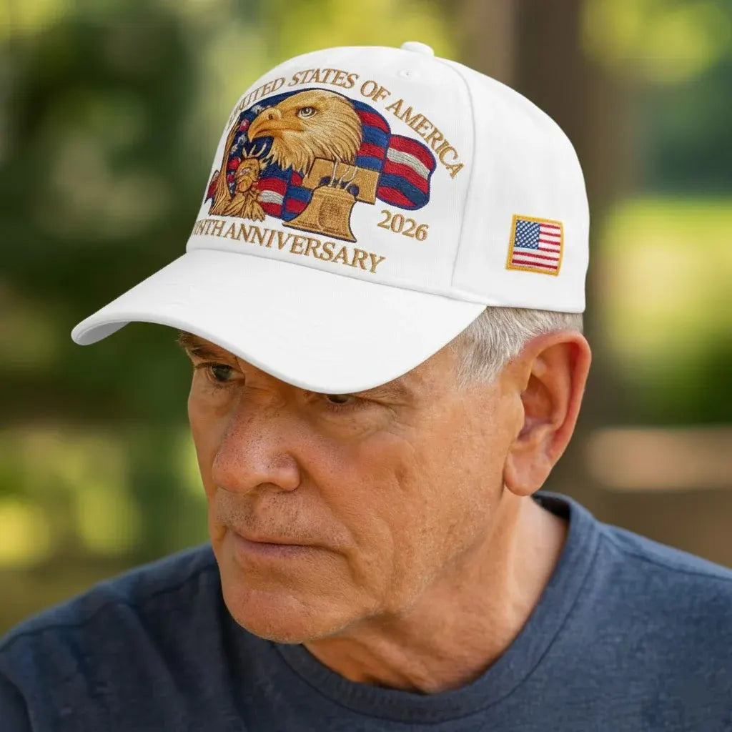 Patriotic Eagle 250th Anniversary Veterans Baseball Cap for Men